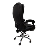 Scaun birou ergonomic cu suport picioare Worko, Piele ecologică, Negru, 66x62x113-121 cm, imagine suplimentara