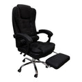 Scaun birou ergonomic cu suport picioare Worko, Piele ecologică, Negru, 66x62x113-121 cm, detaliu produs