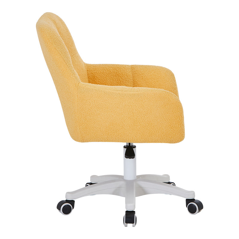 Scaun de birou Givole, boucle, 55x55x84 cm - Galben