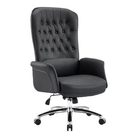 Scaun birou ergonomic Kaline, Negru, 69x79x115-123 cm