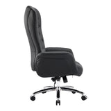 Scaun de birou managerial Kaline, piele PU, 69x79x123 cm - Negru