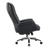 Scaun de birou managerial Kaline, piele PU, 69x79x123 cm - Negru