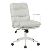 Scaun birou ergonomic Kreno, Textil gri, 56x67x89-97 cm