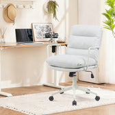 Scaun birou ergonomic Kreno, Textil, gri, 56x67x89-97 cm, imagine suplimentara