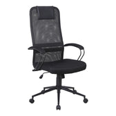 Scaun birou Lord I, Ergonomic, Negru, Structură Metalică Neagră, 64x61x116-126cm