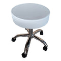 Scaun birou/lucru rotativ Tebere, Piele ecologică, Alb, 35x35x45-57 cm, imagine suplimentara