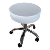 Scaun birou/lucru rotativ Tebere, Piele ecologică, Alb, 35x35x45-57 cm, imagine suplimentara