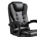 Scaun birou manager Benett negru pu, 62x48x110 cm, imagine suplimentara