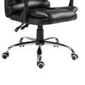 Scaun birou manager Benett negru pu, 62x48x110 cm, detaliu produs