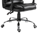 Scaun birou manager Benett negru pu, 62x48x110 cm, detaliu produs
