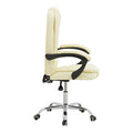Scaun birou manager Kardi bej pu, 66x64x117 cm, detaliu produs