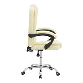 Scaun birou manager Kardi bej pu, 66x64x117 cm, detaliu produs