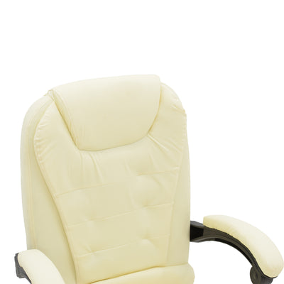 Scaun birou manager Kardi bej pu, 66x64x117 cm, foto produs