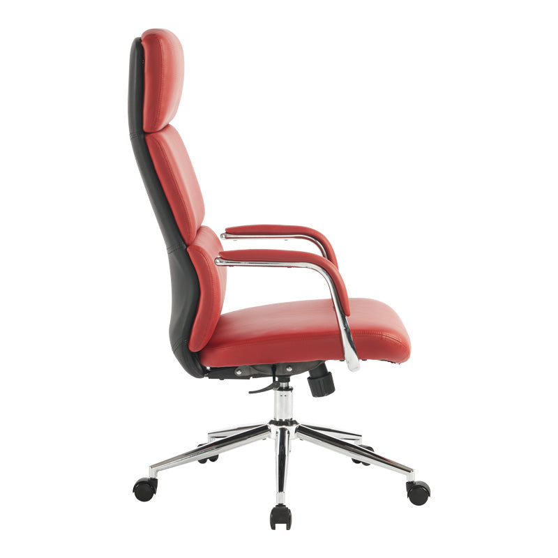 Scaun birou managerial cu functie reglabila Bendona, roșu, 71x78x119-127 cm
