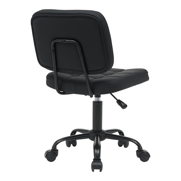 Scaun birou Sedia pu, negru, 50x50x75-85 cm