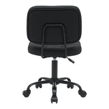 Scaun birou Sedia pu, negru, 50x50x75-85 cm