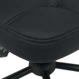 Scaun birou Sedia pu, negru, 50x50x75-85 cm