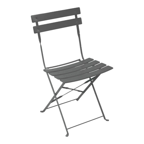 Scaun Bistro pliabil, metalic, antracit, 42x46x82 cm
