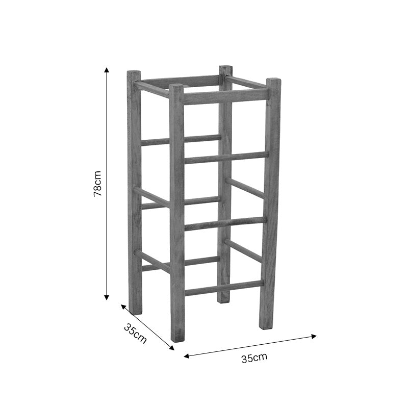 Scaun Bodier lemn, nuc, 35x35x78 cm