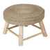 Scaun Bosco din lemn de iuta si eucalipt Natural D45x40 cm
