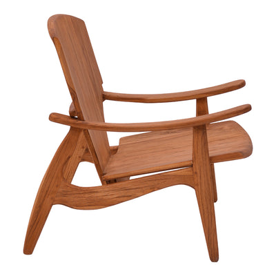 Scaun Brazin lemn de tec, Natural, 72x71x77 cm, detaliu produs