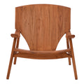 Scaun Brazin lemn de tec, Natural, 72x71x77 cm, perspectiva suplimentara