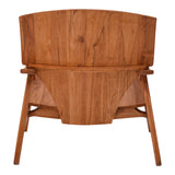 Scaun Brazin lemn de tec, Natural, 72x71x77 cm