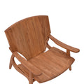 Scaun Brazin lemn de tec, Natural, 72x71x77 cm, foto produs 6