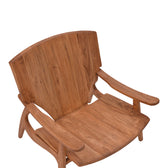 Scaun Brazin lemn de tec, Natural, 72x71x77 cm, foto produs 6