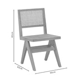 Scaun Brenin, lemn, Natural, 45x56x82 cm