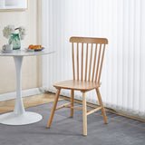 Scaun Bristol cu aspect natural, Lemn Rubberwood, 45x51x86 cm - Natur