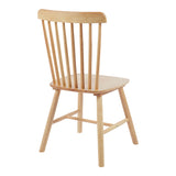 Scaun Bristol cu aspect natural, Lemn Rubberwood, 45x51x86 cm - Natur