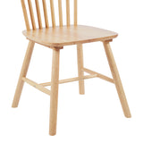 Scaun Bristol cu aspect natural, Lemn Rubberwood, 45x51x86 cm - Natur