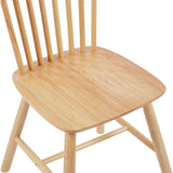 Scaun Bristol cu aspect natural, Lemn Rubberwood, 45x51x86 cm - Natur
