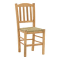 Scaun cafenea cu covoraș Dmnir-Charchie lemn masiv de fag lustruit nuc 41x42x92 cm