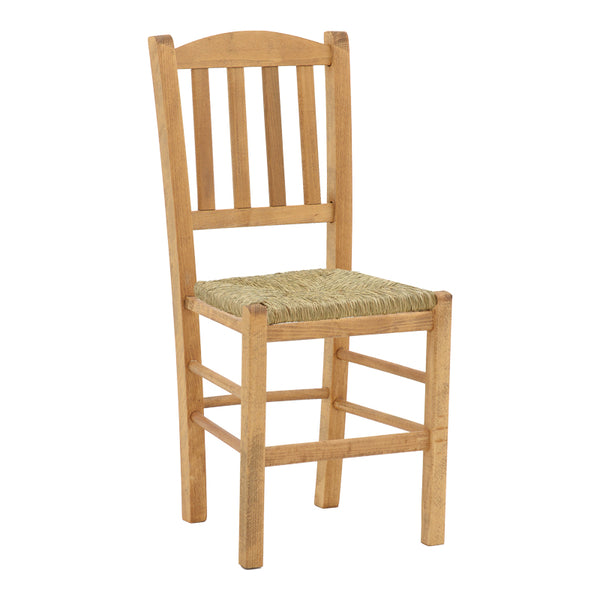 Scaun cafenea cu covoraș Dmnir-Charchie lemn masiv de fag lustruit, nuc, 41x42x92 cm