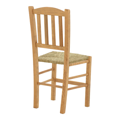 Scaun cafenea cu covoraș Dmnir-Charchie lemn masiv de fag lustruit, nuc, 41x42x92 cm, detaliu produs