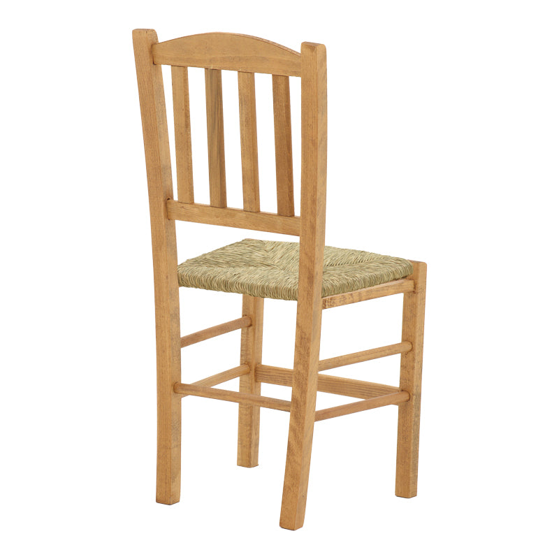 Scaun cafenea cu covoraș Dmnir-Charchie lemn masiv de fag lustruit, nuc, 41x42x92 cm, detaliu produs