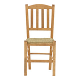 Scaun cafenea cu covoraș Dmnir-Charchie lemn masiv de fag lustruit, nuc, 41x42x92 cm
