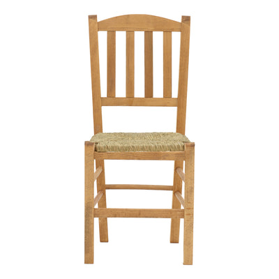 Scaun cafenea cu covoraș Dmnir-Charchie lemn masiv de fag lustruit, nuc, 41x42x92 cm, foto produs