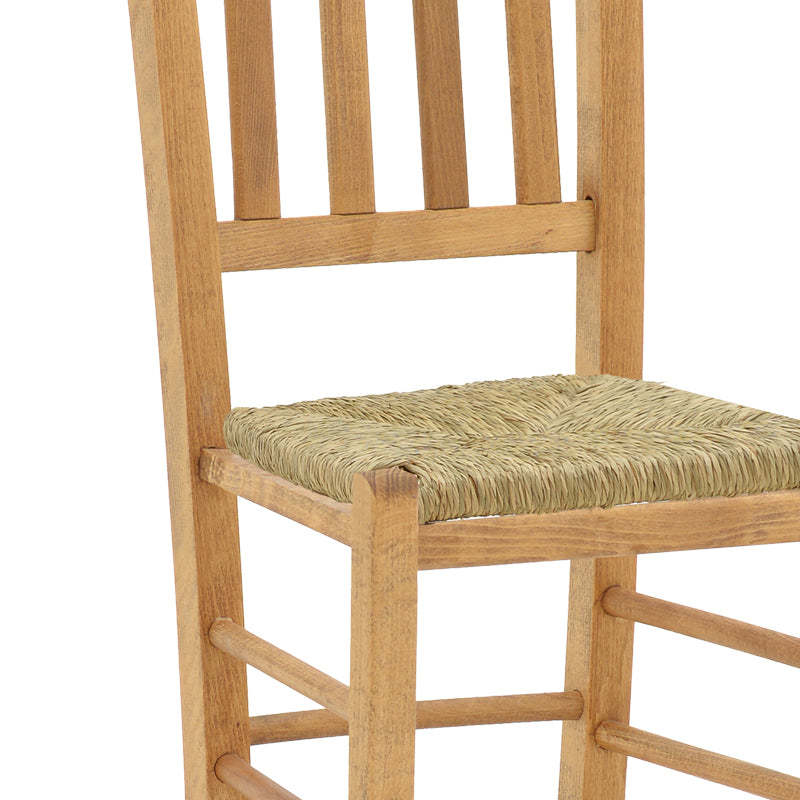 Scaun cafenea cu covoraș Dmnir-Charchie lemn masiv de fag lustruit, nuc, 41x42x92 cm