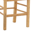 Scaun cafenea cu covoraș Dmnir-Charchie lemn masiv de fag lustruit, nuc, 41x42x92 cm