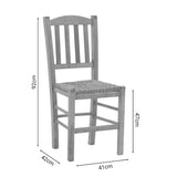 Scaun cafenea cu covoraș Dmnir-Charchie lemn masiv de fag lustruit, nuc, 41x42x92 cm