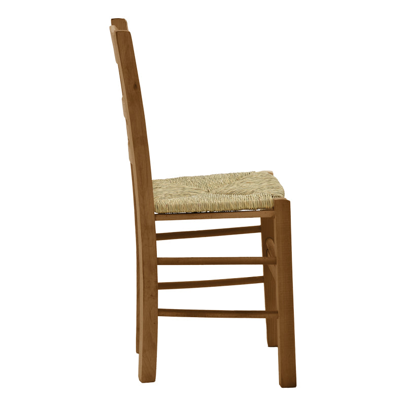 Scaun cafenea cu covoraș Ronson-Charchie lemn de nuc, 42x40x89 cm, detaliu produs