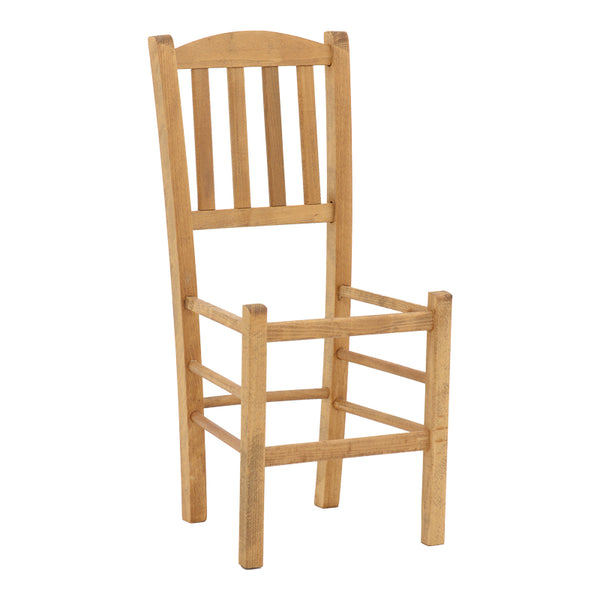 Scaun cafenea Damnir lemn masiv de fag lustruit, nuc, 41x42x92 cm