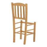 Scaun cafenea Damnir lemn masiv de fag lustruit, nuc, 41x42x92 cm