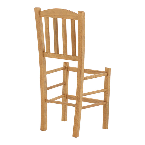 Scaun cafenea Damnir lemn masiv de fag lustruit, nuc, 41x42x92 cm