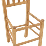 Scaun cafenea Damnir lemn masiv de fag lustruit, nuc, 41x42x92 cm