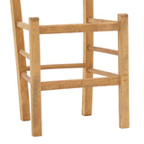 Scaun cafenea Damnir lemn masiv de fag lustruit, nuc, 41x42x92 cm