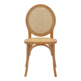Scaun Camil, lemn de fag, ratan, Natural, 45x50x94 cm